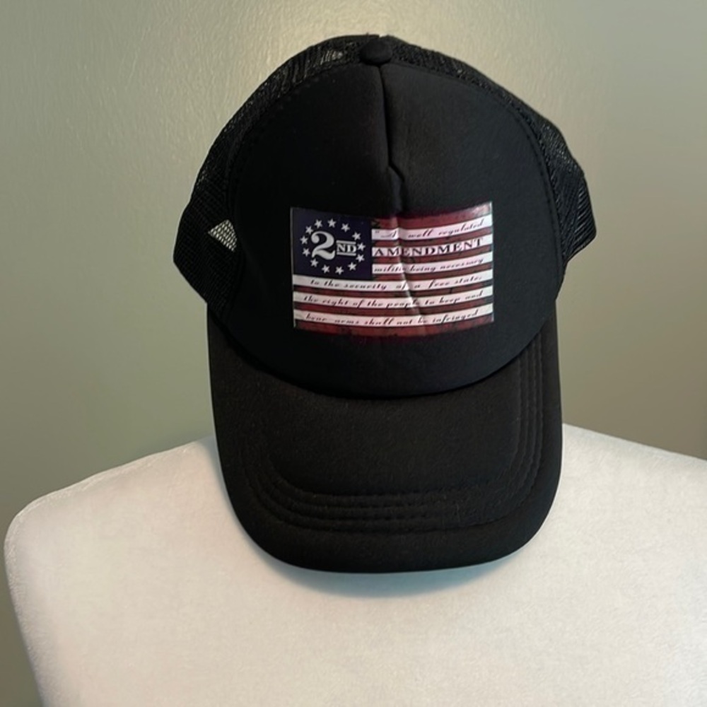 2nd Amendment Trucker’s Hat With Double Snap and Mesh Backing 4th of July Hat